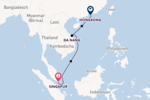 In 7 Tagen nach Hongkong über Da Nang