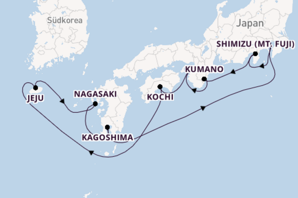 Von Tokio über Kumano in 11 Tagen