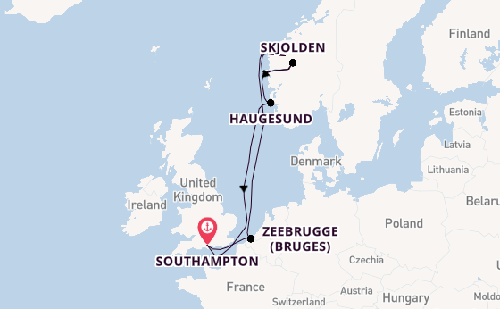Norway from Southampton, England with the Liberty of the Seas