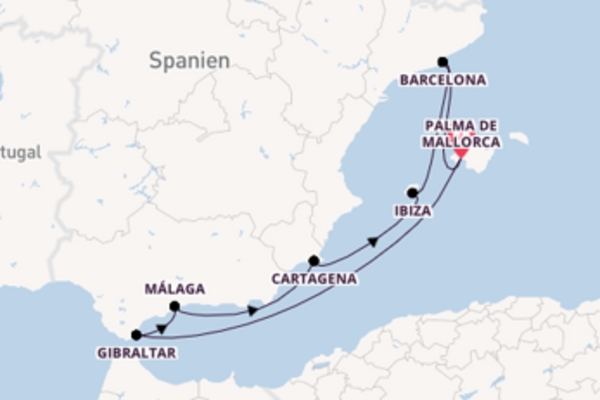AIDAcosma - Südspanien & die Balearen