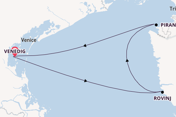 Middellandse Zee vanaf Venedig met de Royal Clipper