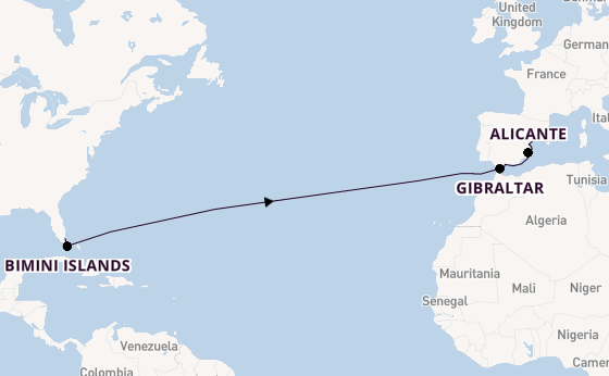Transatlantic from Miami, Florida, USA with the Rhapsody of the Seas