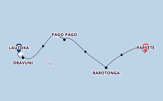 French Polynesia from Papeete, Tahiti, French Polynesia with the Norwegian Spirit 