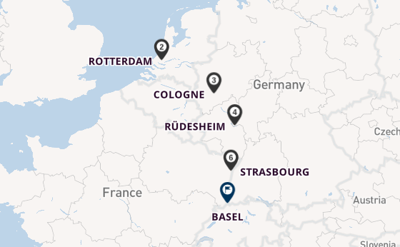 Rhine River, Europe from Amsterdam, Netherlands with the Celebrity Roamer