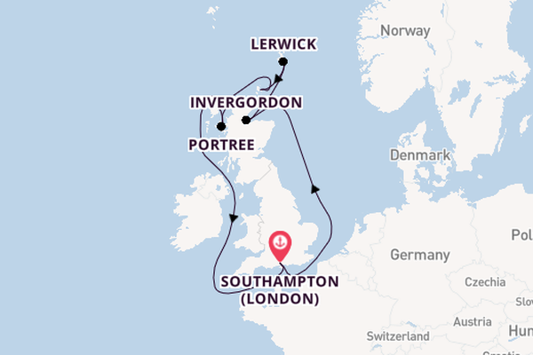 United Kingdom from Southampton, England with the Borealis