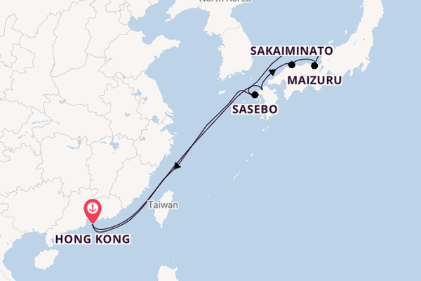 Japan from Hong Kong, China with the Spectrum of the Seas