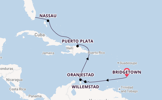 Caribbean vanaf Bridgetown, Barbados met de Azamara Quest