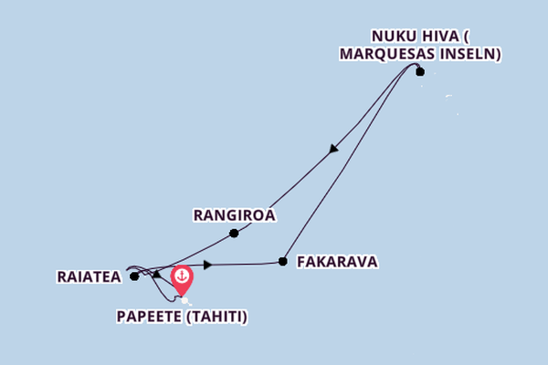 Französisch-Polynesien ab Papeete (Tahiti), Französisch-Polynesien auf der Silver Whisper