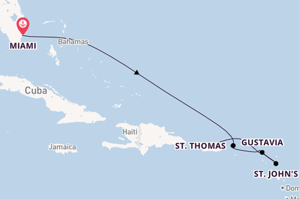 Caribbean vanaf Miami, Verenigde Staten met de Allura