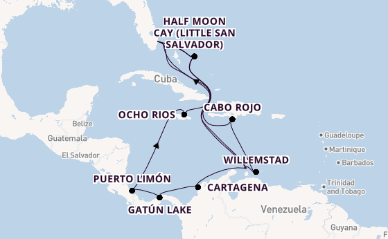 Caribbean from Fort Lauderdale (Port Everglades), Florida with the Nieuw Amsterdam