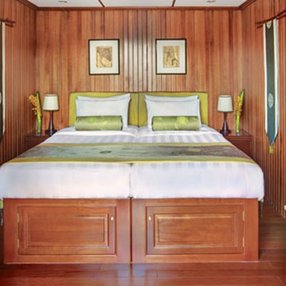 Come aboard the undefined and discover one of 5 cabin categories on a total of 4 decks that can accommodate 58 passengers. Choose your dream cabin and feel at home on board the undefined!
