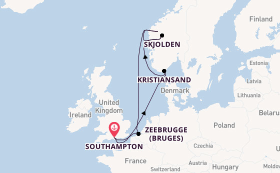 Norway from Southampton, England with the Freedom of the Seas