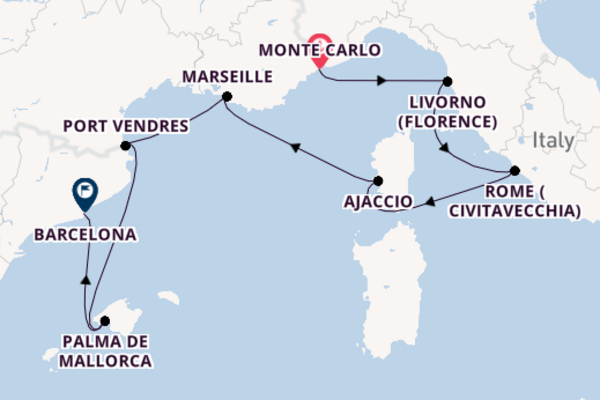 Trip with Oceania Cruises from Monte Carlo