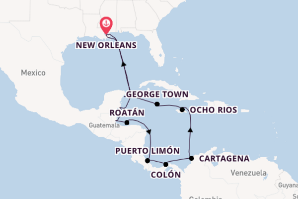 Western Caribbean From New Orleans with the Norwegian Escape