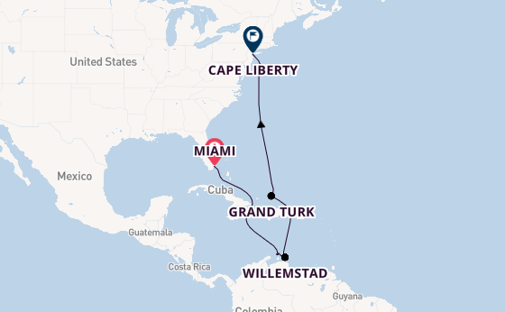 Caribbean vanaf Miami, Verenigde Staten met de Independence of the Seas