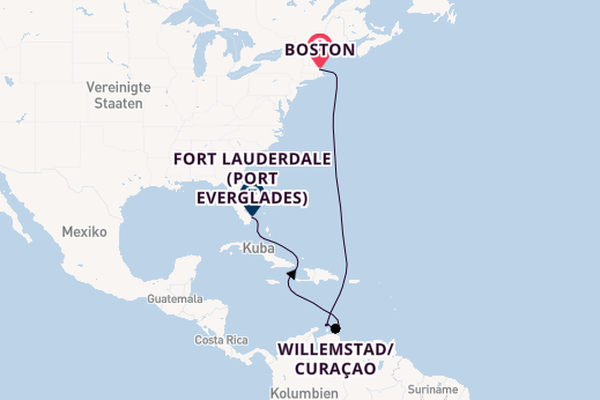 Südliche Karibik ab Boston, USA auf der Celebrity Silhouette