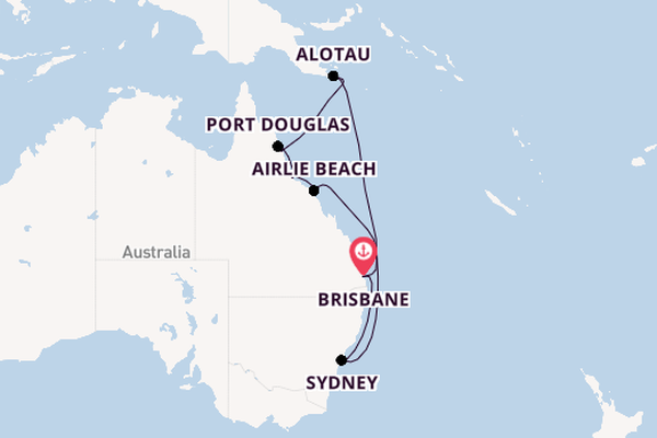 Australia from Brisbane, Australia with the Grand Princess