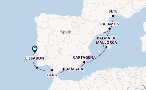Westelijke Middellandse Zee vanaf Barcelona, Spanje met de Seven Seas Explorer