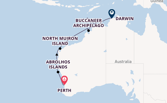 Australië vanaf Perth, Australië met de Silver Cloud