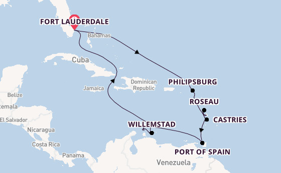 Caribbean vanaf Fort Lauderdale, Verenigde Staten met de Enchanted Princess