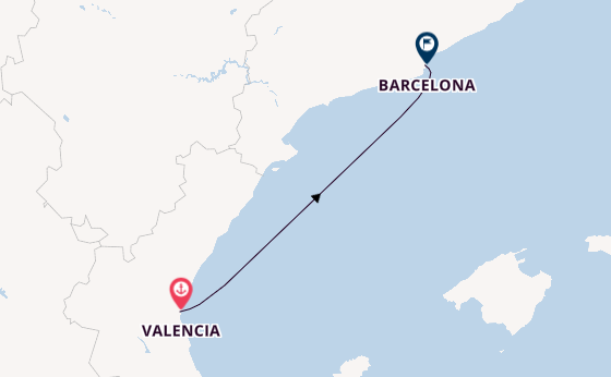 Western Mediterranean from Valencia, Spain with the MSC Sinfonia