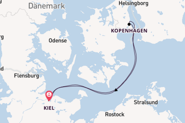 In 3 Tagen nach Kiel über Kopenhagen