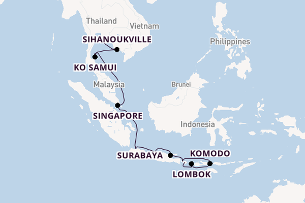 Southeast Asia from Bali, Indonesia with the Nautica