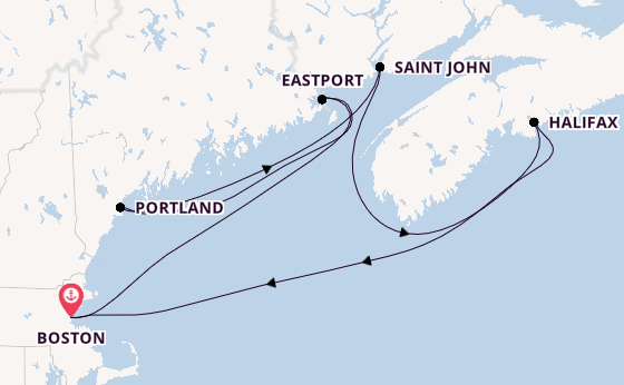 East Coast USA from Boston, Massachusetts, USA with the Norwegian Breakaway