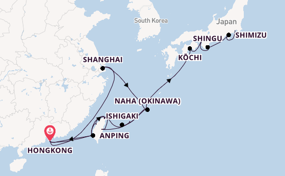 Oost-Azië vanaf Hongkong, China met de Seabourn Encore