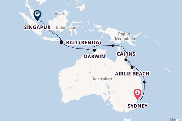 Australien ab Sydney auf der Celebrity Solstice
