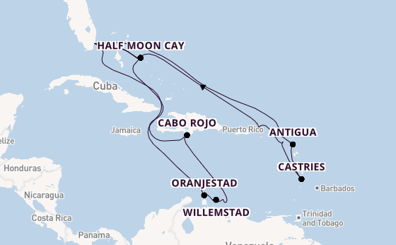 Caribbean vanaf Miami, Verenigde Staten met de Zuiderdam