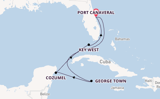 Westelijke Caraïben vanaf Port Canaveral, Verenigde Staten met de Celebrity Apex