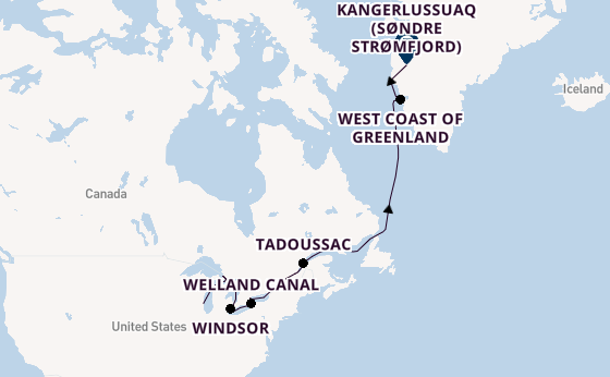 Arctic from Milwaukee, Wisconsin, USA with the HANSEATIC inspiration