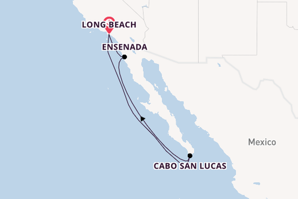 West Coast USA from Long Beach, California, USA with the Carnival Legend