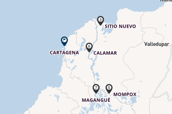 South America from Barranquilla, Colombia with the AmaMelodia
