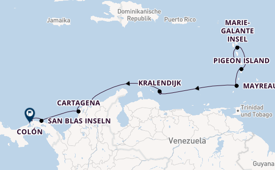 Südliche Karibik ab Fort de France, Martinique auf der Le Lapérouse