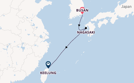 East Asia from Busan, South Korea with the Costa Serena