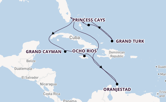Caribbean vanaf Fort Lauderdale, Verenigde Staten met de Regal Princess