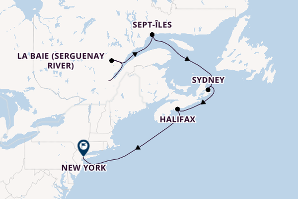USA Ostküste ab Québec, Kanada auf der Explora III