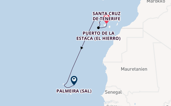 Kanarische Inseln ab Santa Cruz de Tenerife, Spanien auf der HANSEATIC spirit