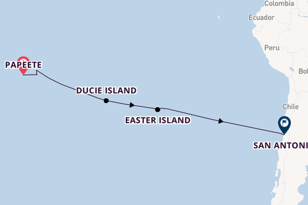 Polynesia from Papeete, Tahiti, French Polynesia with the Seabourn Pursuit