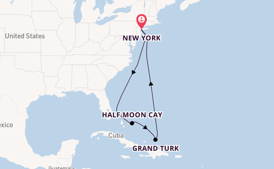 Caribbean vanaf New York, Verenigde Staten met de Carnival Venezia