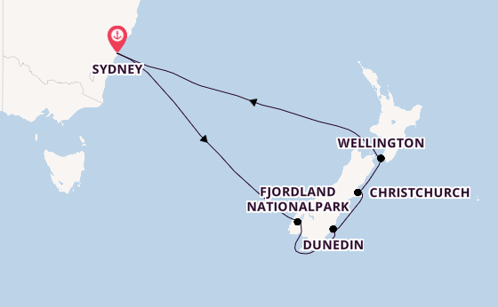 Australien und Neuseeland ab Sydney auf der Carnival Splendor