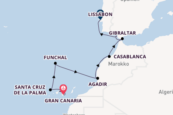 Azamara Quest - Kanarischer Inseltraum & Westeuropa