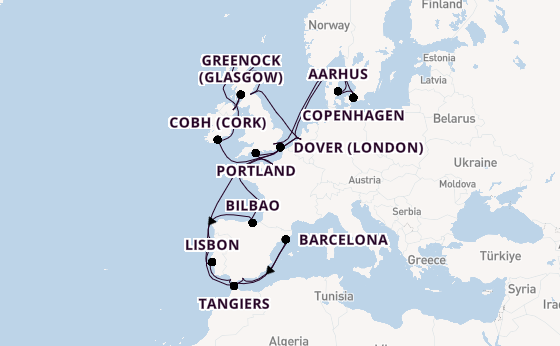 British Isles from Rotterdam, The Netherlands with the Nieuw Statendam