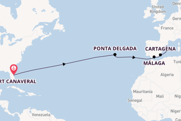 Transatlantic & Repositioning from Port Canaveral, Florida with the Voyager of the Seas 