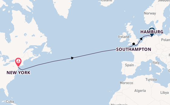 Transatlantic from United Kingdom with the Queen Mary 2