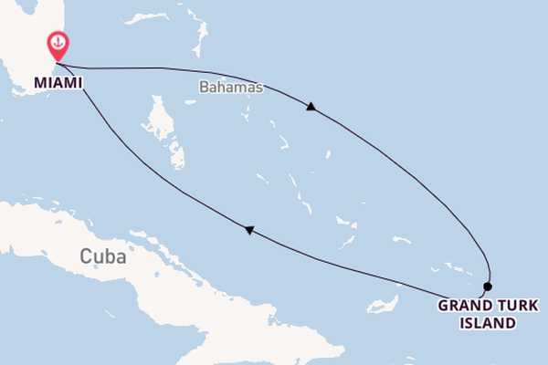Caribbean from Miami, Florida, USA with the Valiant Lady