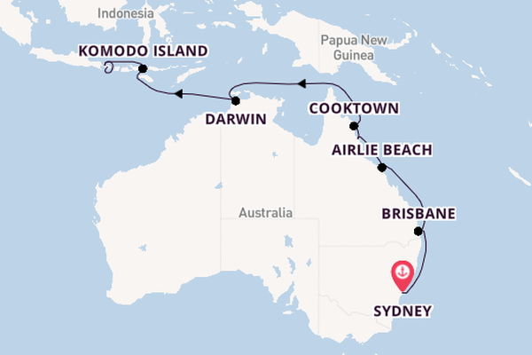 Australia from Sydney, Australia with the Riviera
