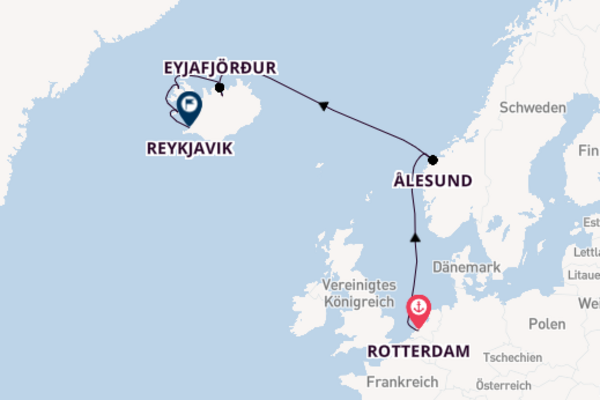 Arktis ab Rotterdam auf der Rotterdam